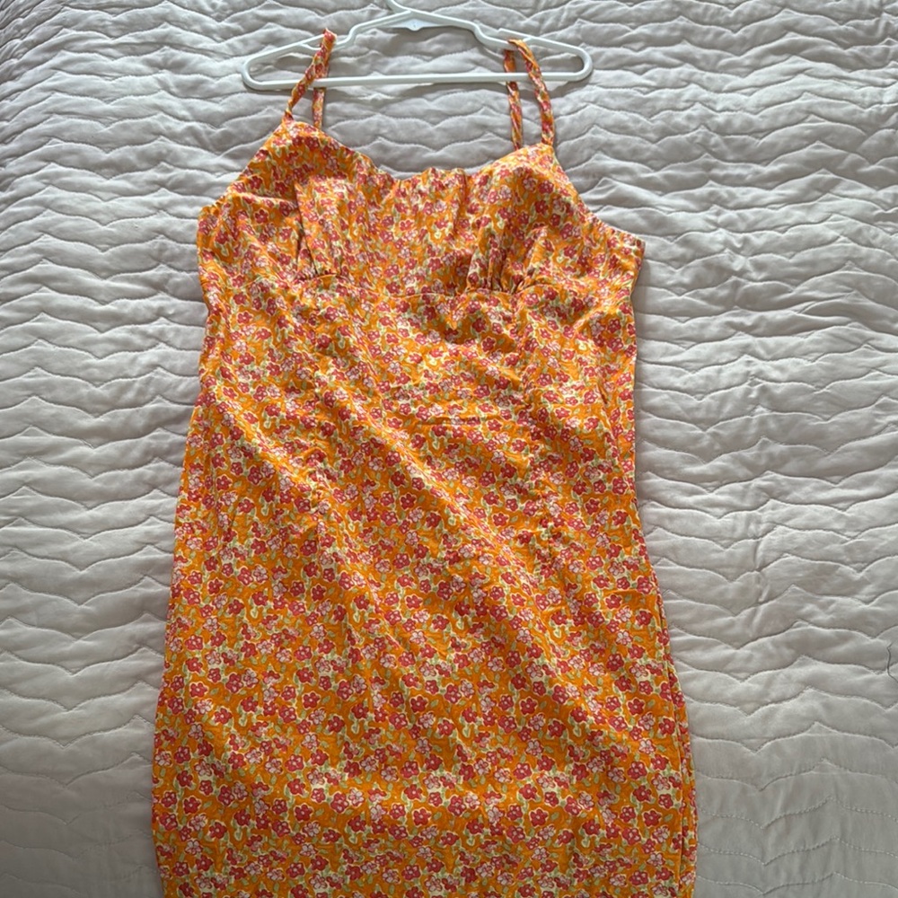 Floral Orange Sundress